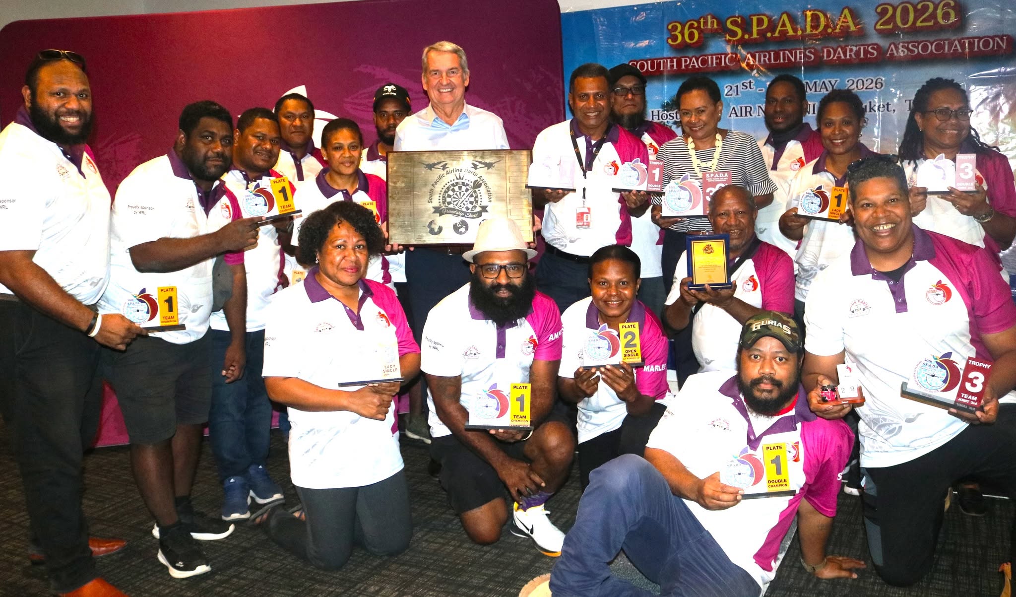 Air Niugini shines at 36th Annual South Pacific Airlines Darts (SPADA) tounament in Phuket Thailand Air Niugini shines at 36th Annual South Pacific Airlines Darts (SPADA) tounament in Phuket Thailand