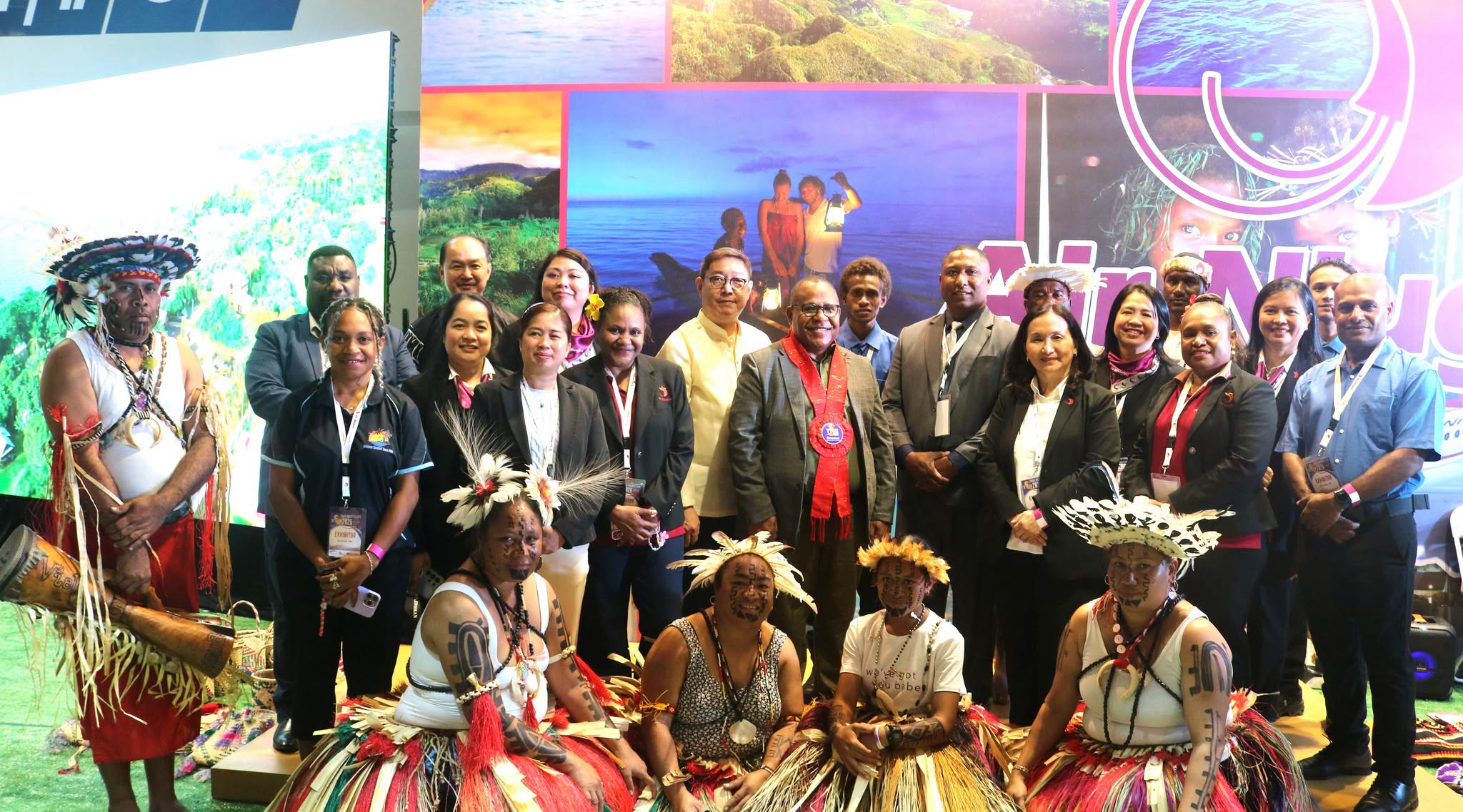 Air Niugini and PNG tourism promotion authority showcase Papua New Guinea at one of Asia's largest travel expos Air Niugini and PNG tourism promotion authority showcase Papua New Guinea at one of Asia's largest travel expos