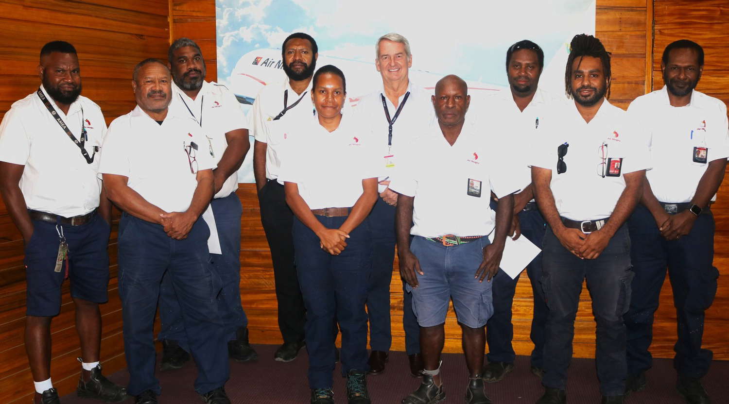 Air Niugini develops skilled aircraft maintenance engineers through comprehensive training and bond program